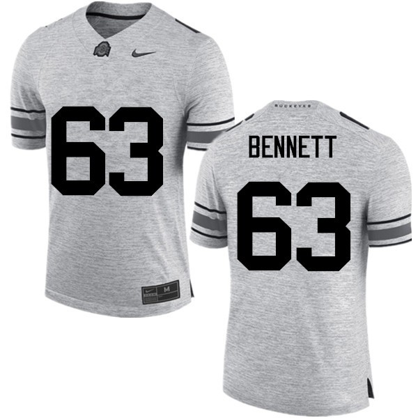 Ohio State Buckeyes #63 Michael Bennett Men Stitched Jersey Gray